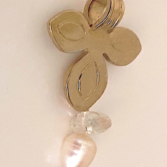 Fleur de Lis Genuine Opal Drop Pendant Hand Crafted by Charles Pickerny 1997 - Picture 7 of 9